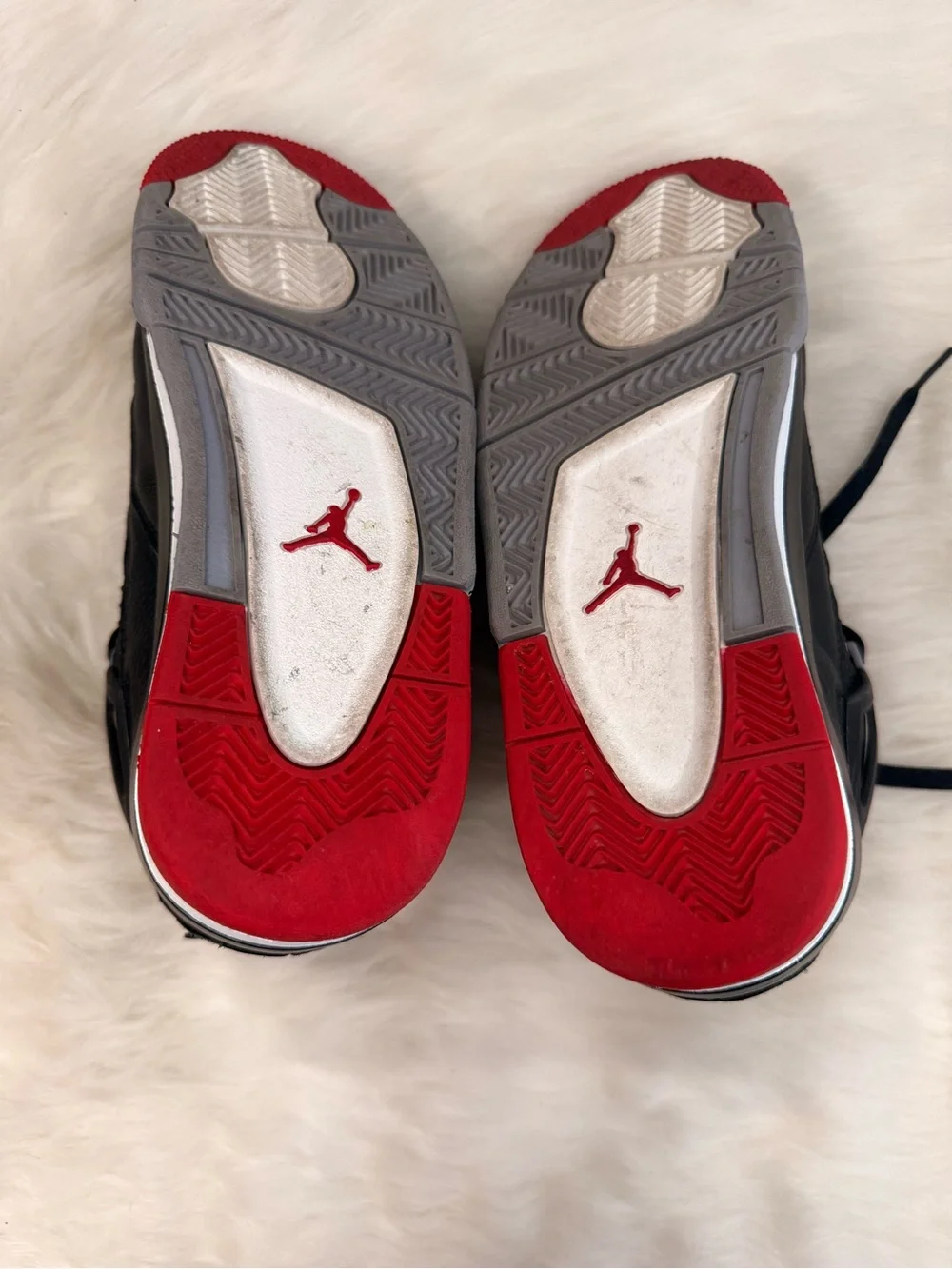 Air Jordan 4 (Bread 4s) Black, Red, white and Gray